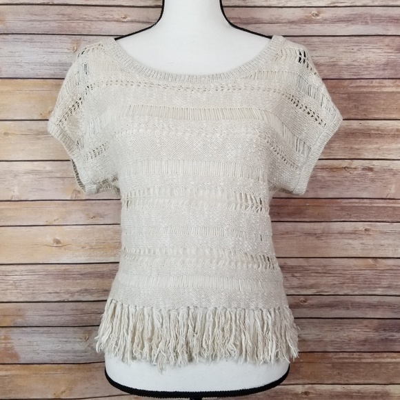 American Eagle Outfitters Knit Fringe Top Size S - Picture 4 of 7